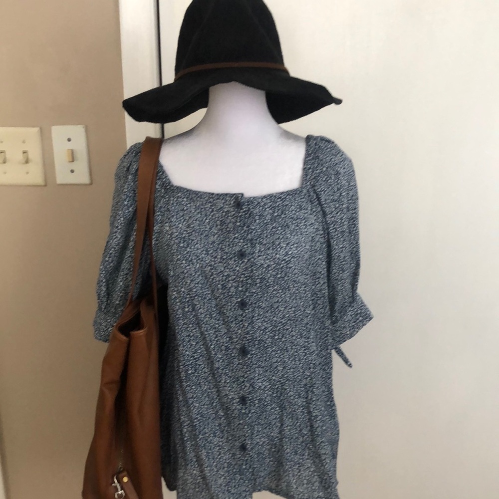 Lauren Conrad floral blouse